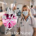 wholesale  Sterling Silver Crystal Butterfly Heart Stethoscope Necklace Nurse Doctor Gift -0-18