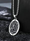 wholesale  925 Sterling Silver St Michael's Medal Pendant Necklaces for Men & Women-0-2
