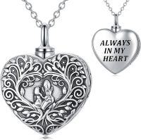 wholesale TOUPOP Heart Urn Necklaces For Ashes 925 Sterling Silver Keepsake Necklace For Ashes Mother Daughter Necklace Always In My Heart Ash Lockets For Cremation Gift For Mom Grandma Women Her -undefined
