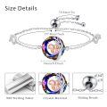 wholesale 925 Sterling Silver Rainbow Crystal Squirrel Animal Bracelet-0-4