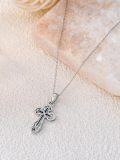 wholesale 925 Sterling Silver Cross Pendant Necklace - Religious s for Her-0-3