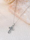 wholesale 925 Sterling Silver Cross Pendant Necklace - Religious s for Her-0-3