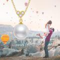 TOUPOP 14K Gold Pearl Necklace with Bow/Heart/Dolphin Pendant-0-4