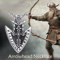 wholesale 925 Sterling Silver Viking Necklace with Rune and Celtic Knots Design - Mens Norse Jewelry -0-2