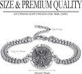 wholesale 925 Sterling Silver Angel of Saint Michael Protection Charm Bracelet w/Stone-0-1