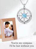 wholesale Sterling Silver Compass Necklace I d Be Lost Without You Love Gift for Wife Girlfriend Her Anniversary Birthday-0-33