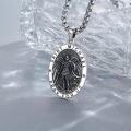 wholesale 925 Sterling Silver Saint Michael Medal Pendant Necklace for Men & Women-0-2