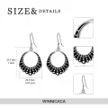TOUPOP Sterling Silver Dissent Collar Dangle Earrings RBG Gifts-0-5