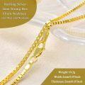 wholesale Sterling Silver Gold Plated 3 2mm Cuban Chain Necklace for Women Men 16 24 Inch-0-13