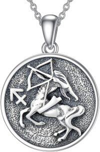 wholesale 925 Sterling Silver Sagittarius Zodiac Sign Pendant Necklace for Women-Sagittarius necklace
