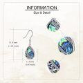 wholesale 925 Sterling Silver Teardrop Abalone Shell Bohemian Filigree Hook Earrings-0-3