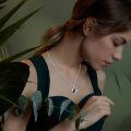 wholesale 925 Sterling Silver Moon & Black Cat Green Agate Pendant Necklaces for Women's  Ideas-0-3