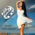 TOUPOP Sterling Silver Semicolon Journey Christmas Rings For Women-0-1
