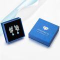 wholesale 925 Sterling Silver Blue Butterfly & Flower Stud Earrings 18x10mm, Hope & Freedom Symbol, Minimalist Gift for Women-0-6