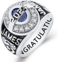 wholesale Personalized 2025 Graduation Gifts Class Of 2025 Rings For Men Women 925 Sterling Silver Customized Birthstone Rings High School University College Ring Mementos Graduation Ring For Him Her -0-0