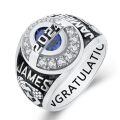 TOUPOP Sterling Silver Birthstone Personalized 2025 Graduation Rings-0-0