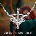 wholesale 925 Sterling Silver Arrow Pendant Necklace for Women Cross Design Christian s for Mom Wife-0-3