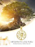 TOUPOP 14K Gold & Stone Tree Of Life Owl Pendant Necklace for Women-0-1