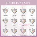 TOUPOP 925 Sterling Silver Mom Birthflower Necklace For Women-0-6