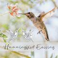 wholesale 925 Sterling Silver Hummingbird Stud Earrings with Cubic Zirconias and Platinum Plating (D VVS)-0-2