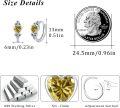 wholesale 925 Sterling Silver Yellow Crystal Celtic Knot Heart Huggie Earrings for Women-0-5