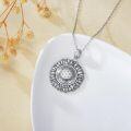 wholesale 925 Sterling Silver Sunflower Pendant with Flower of Life Design - Nature-Inspired Gift for Her-0-1