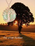 wholesale 925 Sterling Silver Tree Of Life Pendant Necklace Wholesale With Green Gemstone-0-24