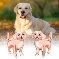 wholesale Rose Gold 925 Sterling Silver Cute Puppy Dog Stud Earrings for Women - Pet Lover Gift Ideas-0-4