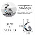 wholesale 925 Sterling Silver Moonstone Owl Pendant Necklace - Unique Gifts for Her-0-2
