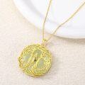 wholesale 14K Gold Sterling Silver Jade Tree of Life Necklace for Women-0-8