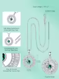 TOUPOP Sterling Silver Birthstone Zodiac Constellation Necklace-0-4