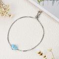 wholesale  Sterling Silver Gemstone Dainty Link Bracelet for Women -0-100