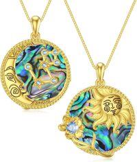 wholesale Moon Star Necklace Sagittarius Zodiac Sign Pendant Type9 -undefined