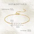 wholesale 14k Gold Five Pearl Dainty Adjustable Chain Bracelet For Women-0-4