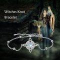 wholesale 925 Sterling Silver Moonstone Celtic Knot Bracelet for Women Link Chain s-0-5