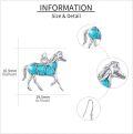 wholesale 925 Sterling Silver Turquoise Horse Shape Dangle Drop Earrings for Women-0-4