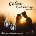 wholesale 925 Sterling Silver Moonstone Teardrop Dangle Earrings Gemstone  for Women-0-4