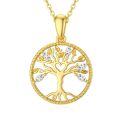 wholesale 14k Yellow Gold Tree Of Life Pendant-0-0