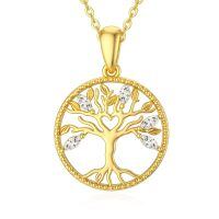 wholesale 14k Yellow Gold Tree Of Life Pendant-Style 1