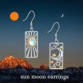 wholesale 925 Sterling Silver Sun and Moon Earrings for Women - Dangle Tarot Card s for Mom-0-4