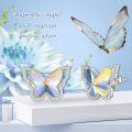 wholesale 925 Sterling Silver AB Color Austrian Crystal Butterfly Stud Earrings for Women and Girls Gifts-0-3