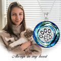 TOUPOP Sterling Silver Crystal Dog Cat Paw Print Necklace Gift-0-2