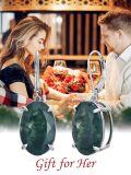 wholesale 925 Sterling Silver Green Ocean Jasper Drop Earrings Wholesale With Zircon Accents-0-4