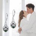 wholesale 925 Sterling Silver Rainbow Moonstone Celtic Knot Drop Earrings for Women and Girls-0-17