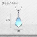 wholesale 925 Sterling Silver Cubic Zirconia Accent Triangle Pendant with Lapis Lazuli and Blue Stone Elements Necklaces-0-9