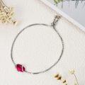wholesale  Sterling Silver Gemstone Dainty Link Bracelet for Women -0-76
