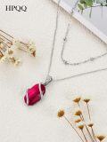wholesale Sterling Silver Gemstone Dainty Pendant Necklace for Women Mom Gift-0-119
