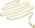 wholesale 14K Gold Box Chain Necklace for Women - 24 Length 3MM Width Lobster Claw Clasp-0-0