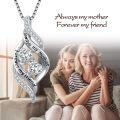 TOUPOP Sterling Silver Infinity Pendant Necklace For Mother-0-1
