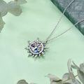 wholesale 925 Sterling Silver Tree of Life Abalone Shell Pendant Necklace for Women Mother's Day Gift-0-3